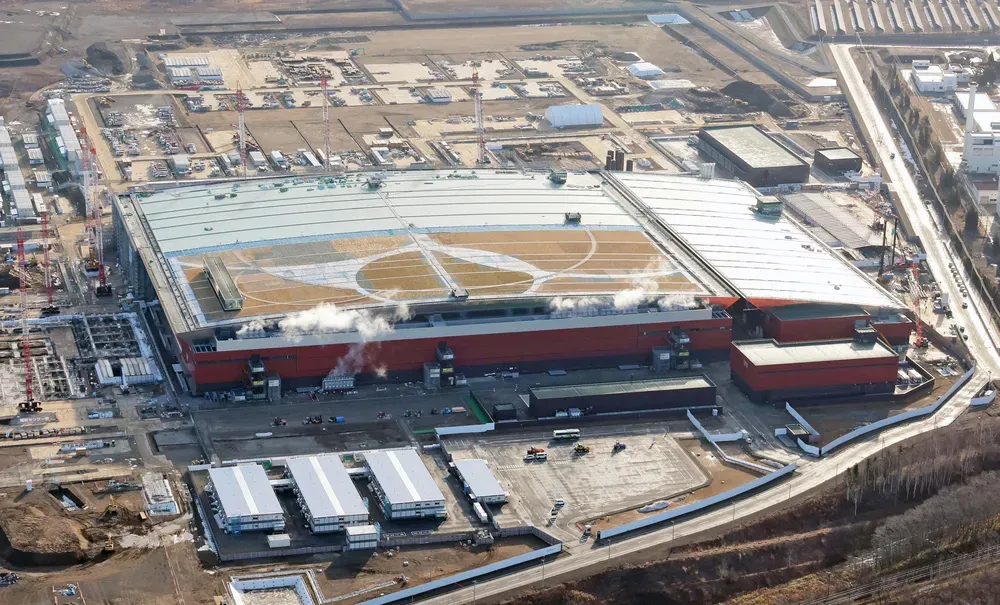 建設中のラピダス千歳工場